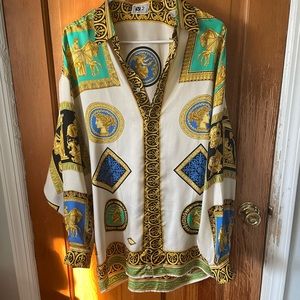 Beautiful Versace Silk Button up